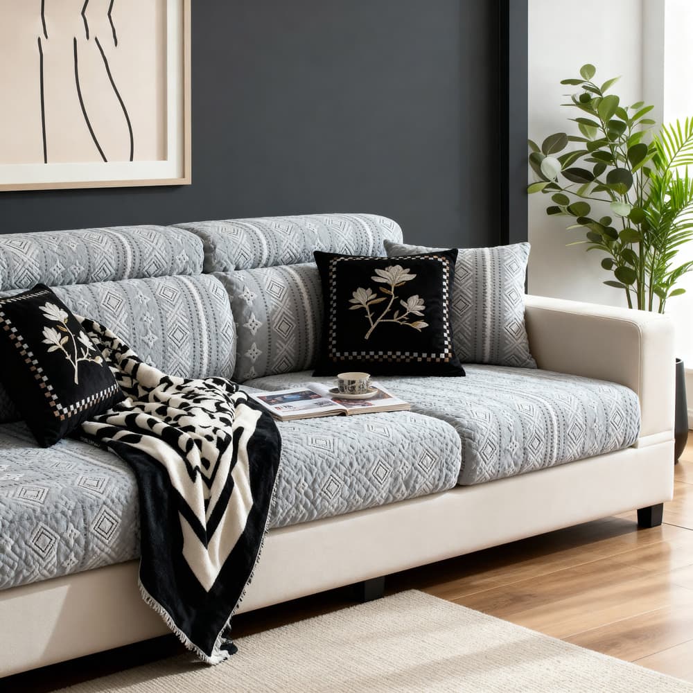 Machine Washable Sofa Cover - Scratch Resistant, Pet Friendly Furniture Protector for Couches