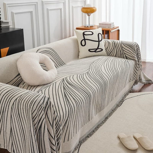 Chenille Abstract Sofa Covers Sectional Couch Cover Blanket