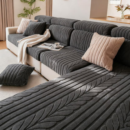 Cat Proof Sofa Protector - Full Elastic Slipcover, Machine Washable, Anti-Slip & Scratch Resistant