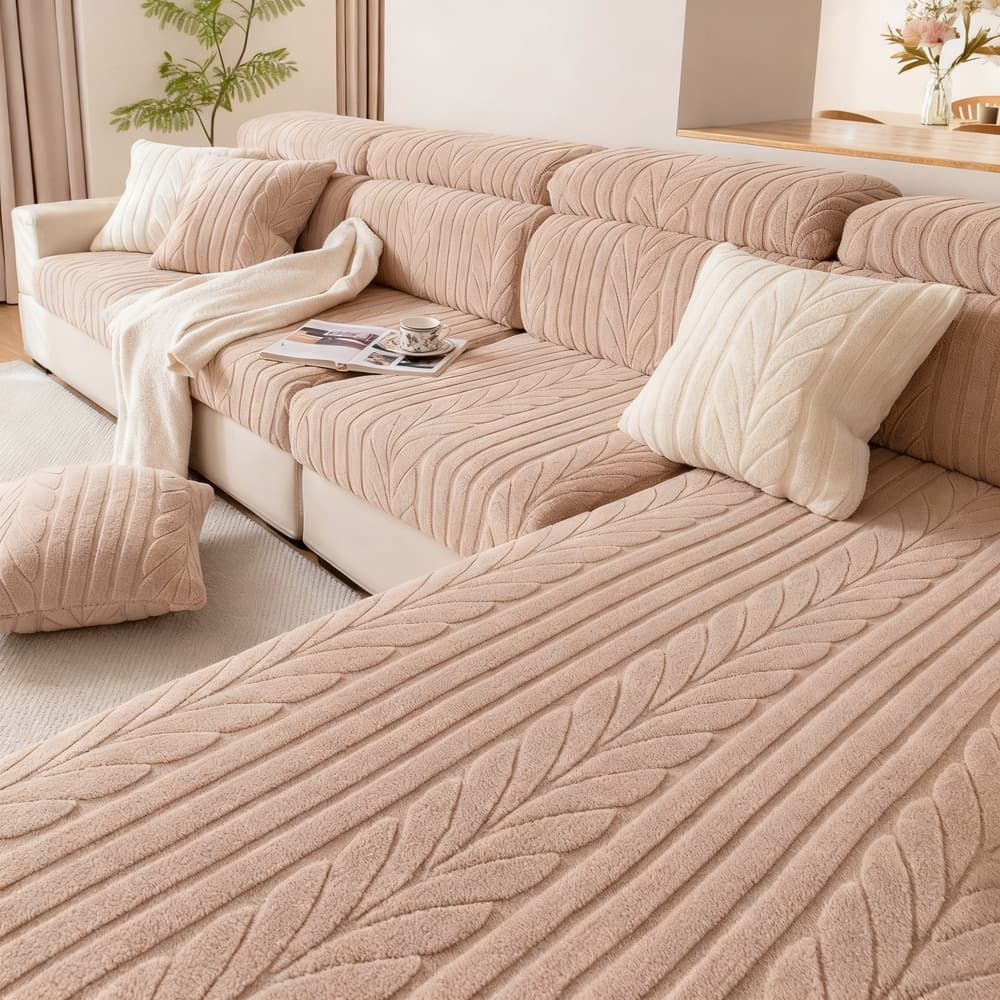 Cat Proof Sofa Protector - Full Elastic Slipcover, Machine Washable, Anti-Slip & Scratch Resistant