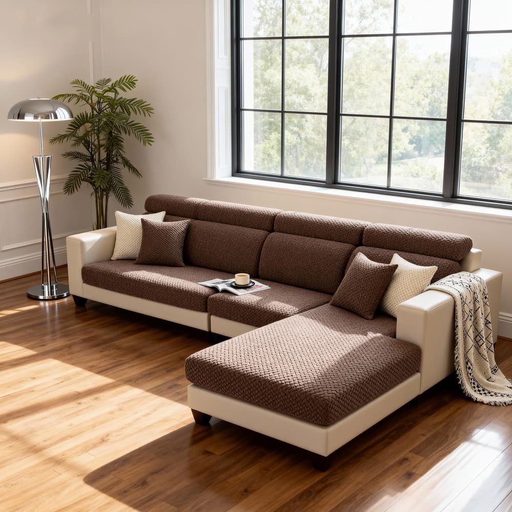 Sofa Cover First EasyFit Stretch Sofa Slipcover - 3-Second Living Room Refresh, Pet & Scratch Resistant for Couches