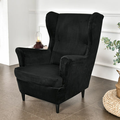 Plush Stretch Chair Slipcover - Velvet Fabric