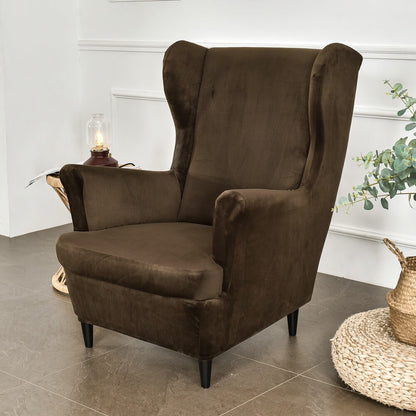 Plush Stretch Chair Slipcover - Velvet Fabric