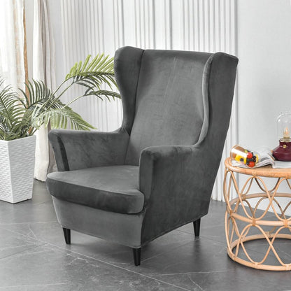Plush Stretch Chair Slipcover - Velvet Fabric