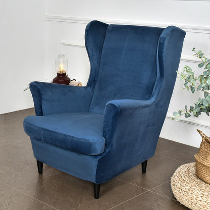 Plush Stretch Chair Slipcover - Velvet Fabric