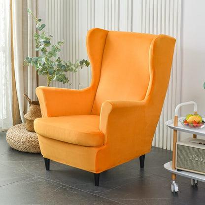 Plush Stretch Chair Slipcover - Velvet Fabric