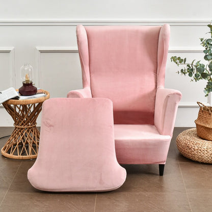 Plush Stretch Chair Slipcover - Velvet Fabric