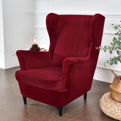 Plush Stretch Chair Slipcover - Velvet Fabric
