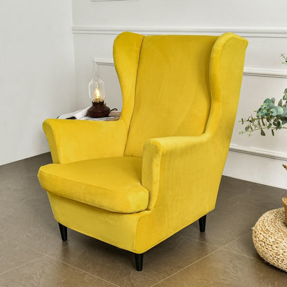 Plush Stretch Chair Slipcover - Velvet Fabric